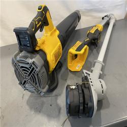 AS-IS - DEWALT 20V MAX Cordless Battery Powered String Trimmer & Blower Combo Kit