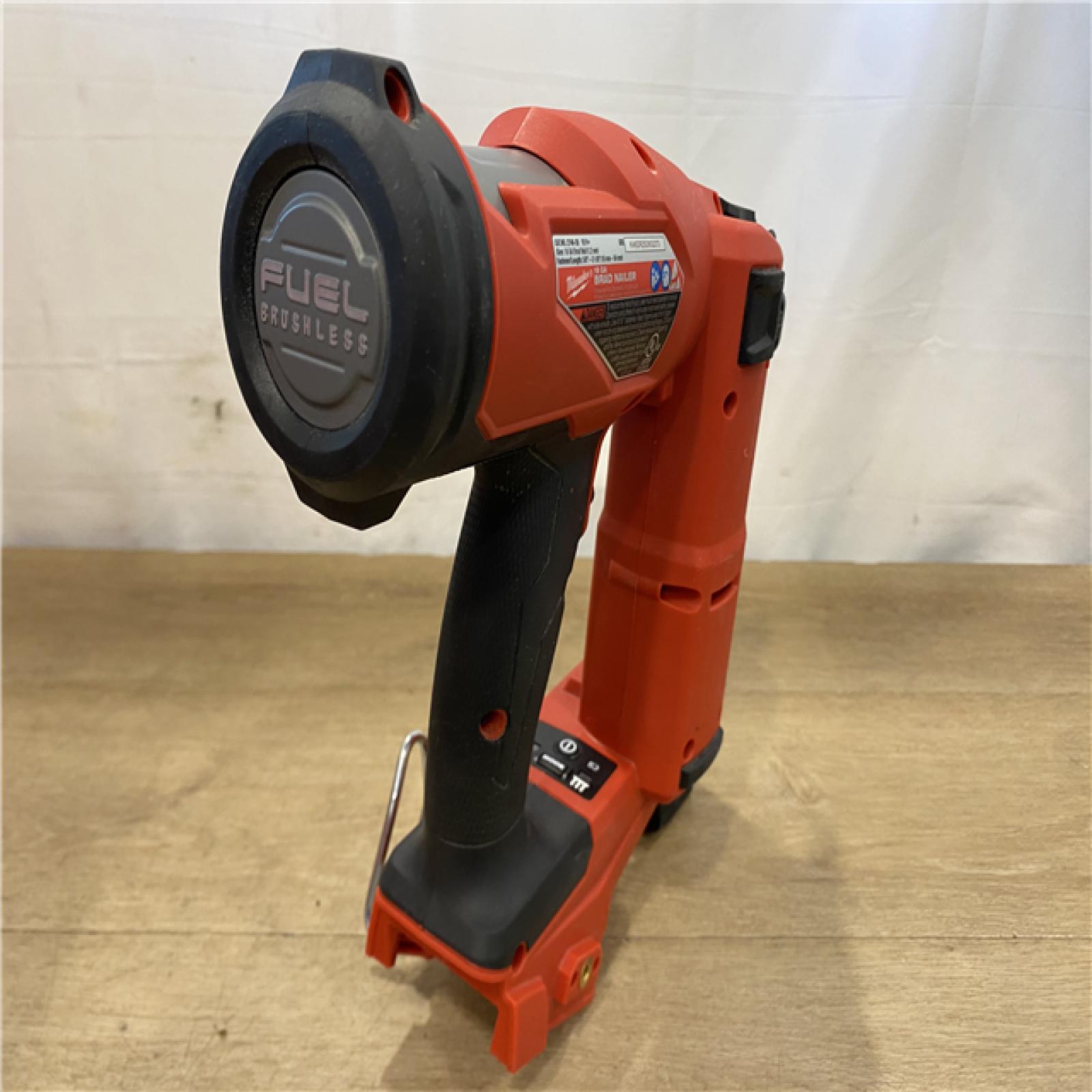 AS-IS Milwaukee FUEL 18-Volt Lithium-Ion Brushless Cordless Gen II 18-Gauge Brad Nailer (Tool-Only)