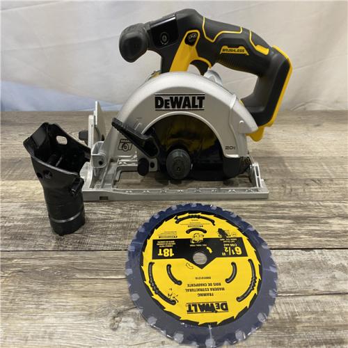 AS-IS DEWALT 20V MAX Cordless Brushless 6-1/2 in. Sidewinder Style Circular Saw (Tool Only)