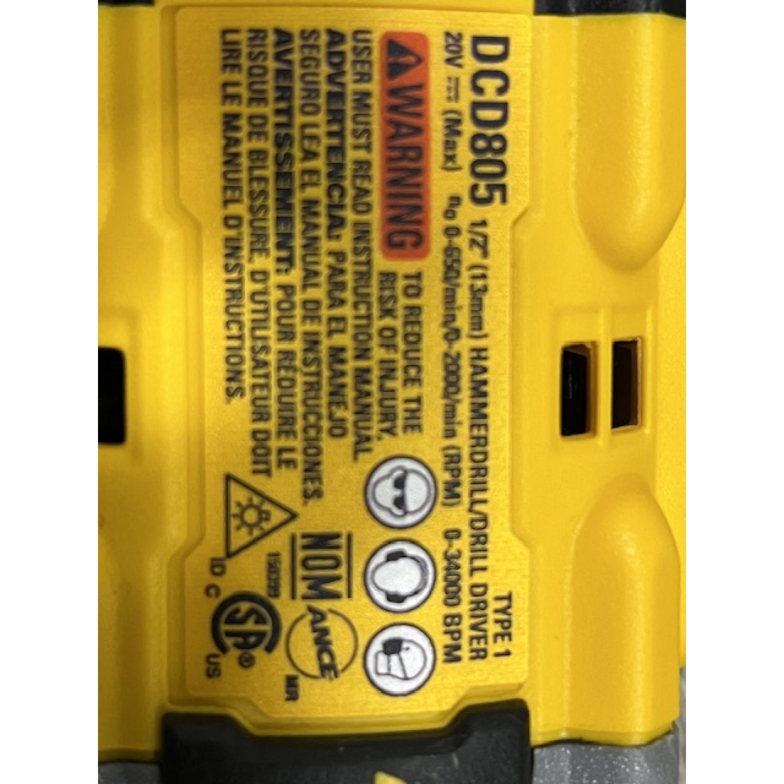AS-IS Dewalt DCK449E1P1 20V MAX XR Brushless Lithium-Ion 4-Tool Combo Kit with (1) 1.7 Ah and (1) 5 Ah Battery