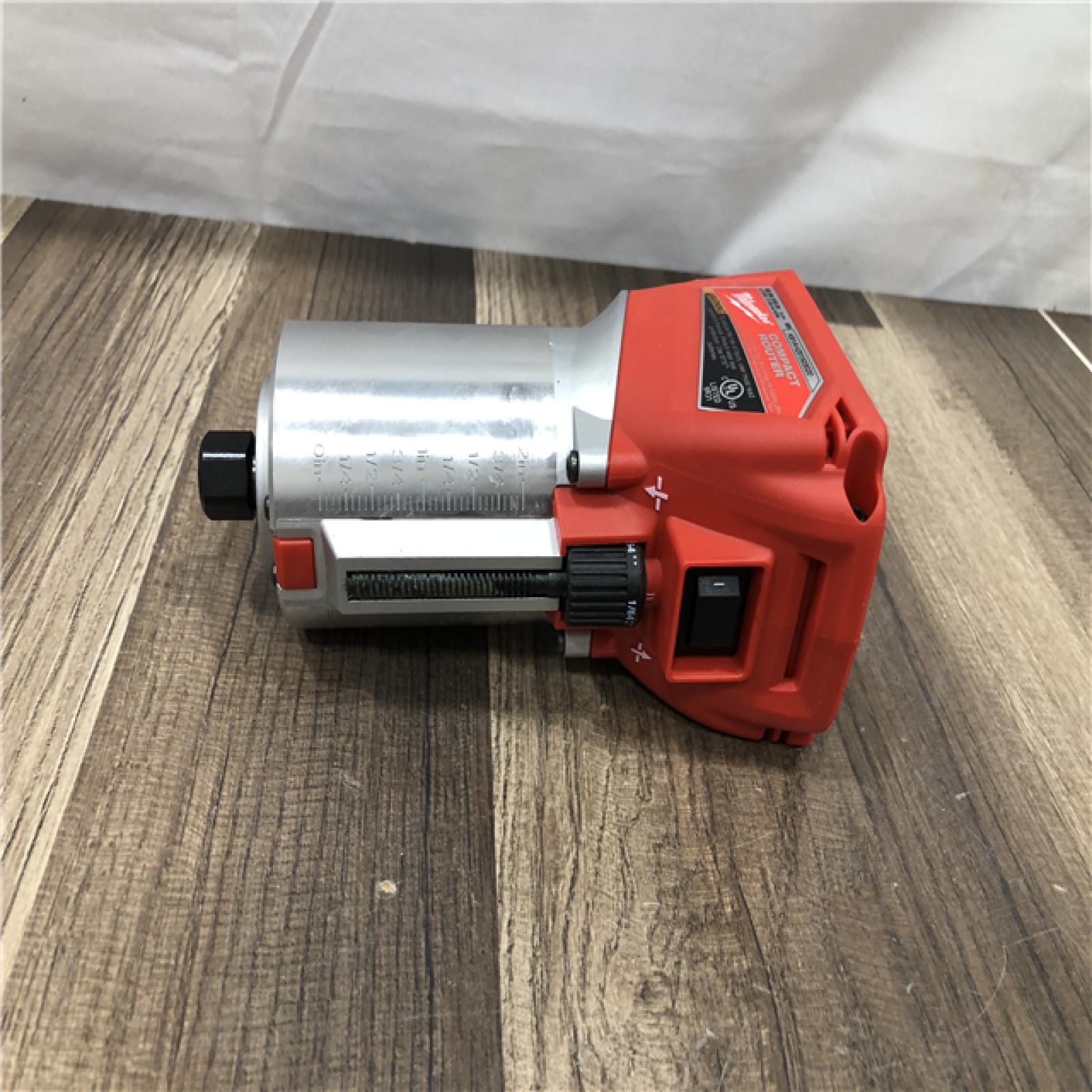 AS-IS Milwaukee FUEL 18V Lithium-Ion Brushless Cordless Compact Router (Tool-Only)