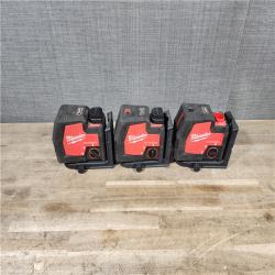 HOUSTON LOCATION - AS-IS MILWAUKEE LASER 3 TOOL COMBO