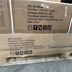 California AS-IS 13ft x 15ft Gazebo (Patio furniture not included)