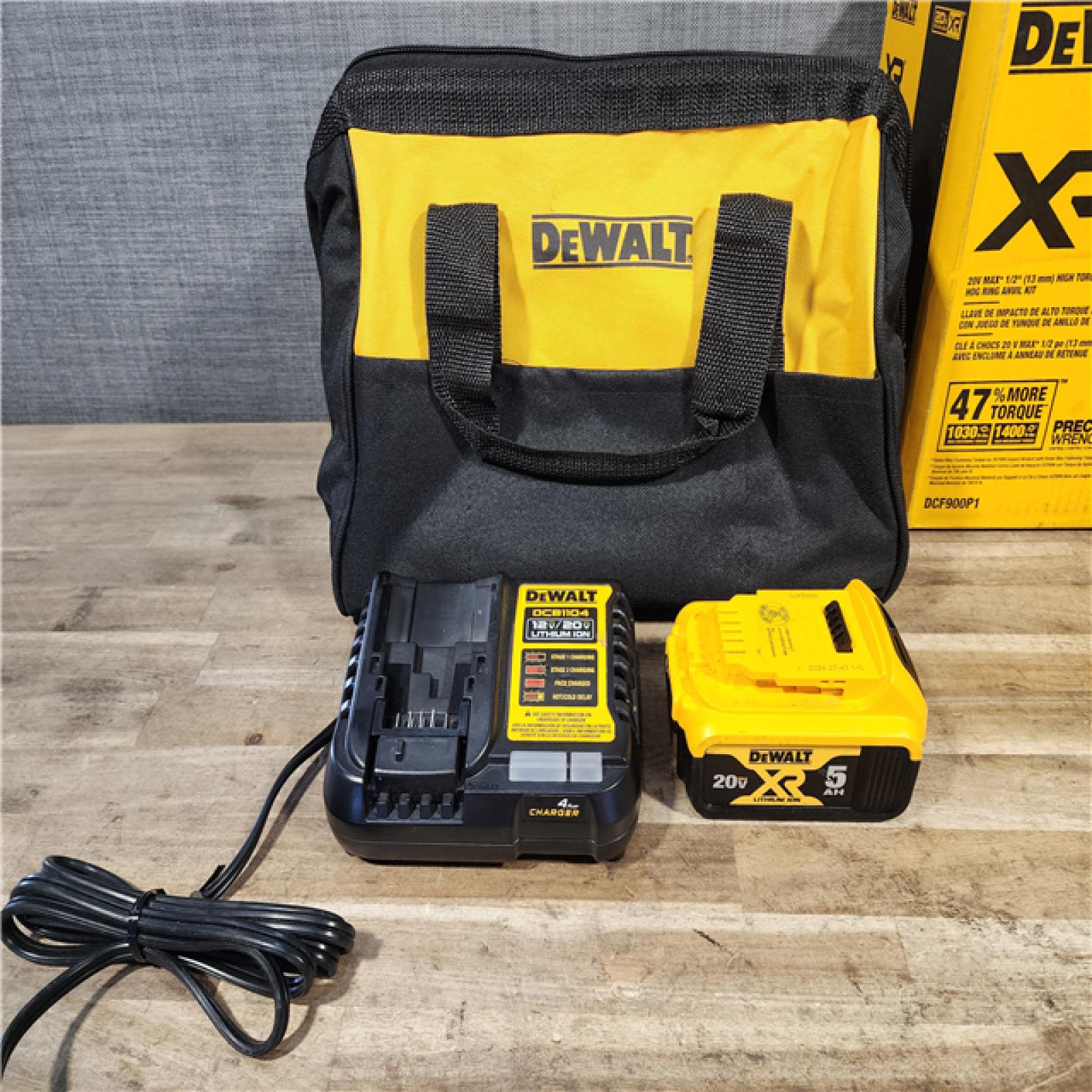 HOUSTON LOCATION - AS-IS DEWALT 20V MAX* XR 1/2 High Torque Impact Wrench W/ BATTERY & CHARGER