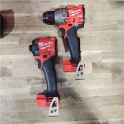 HOUSTON LOCATION - AS-IS (APPEARS LIKE NEW) MILWAUKEE FUEL 18V Lithium-Ion Brushless Cordless Hammer Drill and Impact Driver Combo Kit (2-Tool) with 2 Batteries