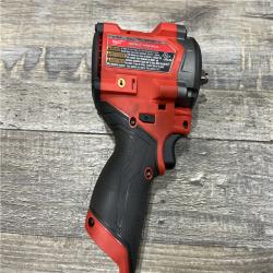 AS-IS Milwaukee FUEL 12V Li-Ion Brushless Cordless Stubby 3/8 in. Impact Wrench Kit