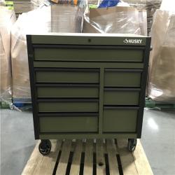 CALIFORNIA AS-IS HUSKY GREEN 8 DRAWER ROLLING TOOL CHEST