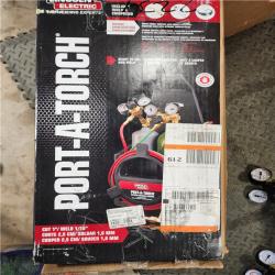 HOUSTON LOCATION - AS-IS Lincoln Electric Port-a-Torch Kit with Oxygen and Acetylene Tanks