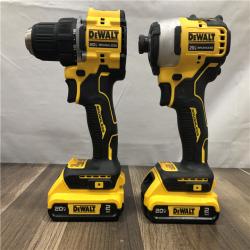 AS-IS DEWALT ATOMIC 20-Volt MAX Lithium-Ion Cordless Combo Kit