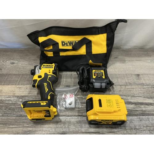 AS-IS DEWALT ATOMIC 20V MAX Lithium-Ion Cordless 1/4 in. Brushless Impact Driver Kit