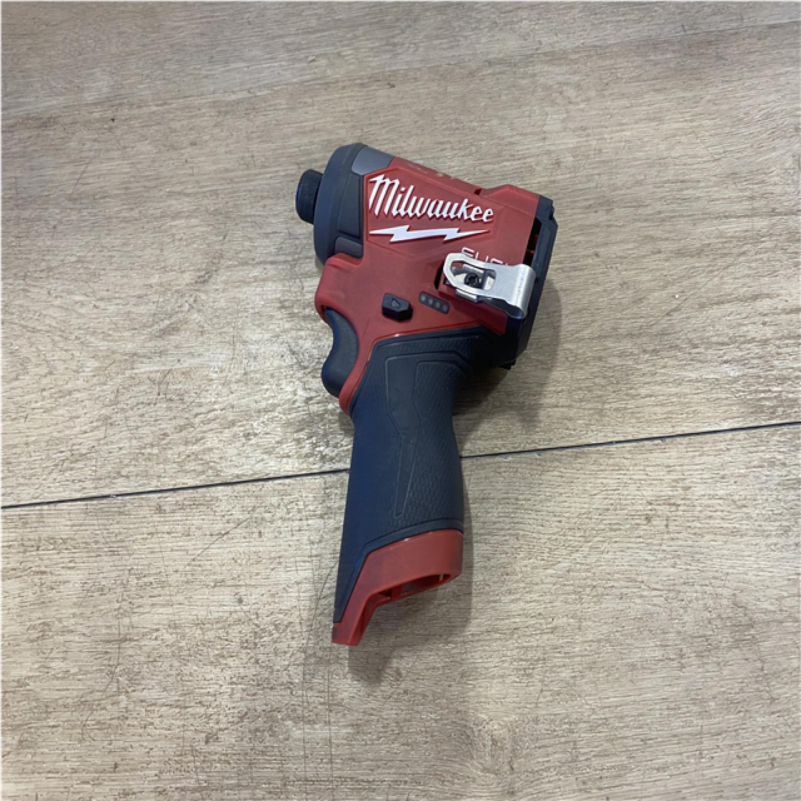 AS-IS Milwaukee FUEL 12V Lithium-Ion Brushless Cordless 1/4 in. Hex Impact Driver (Tool-Only)