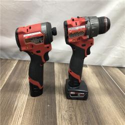 AS-IS Milwaukee  FUEL 12-Volt Lithium-Ion Brushless Cordless Hammer Drill and Impact Driver Combo Kit