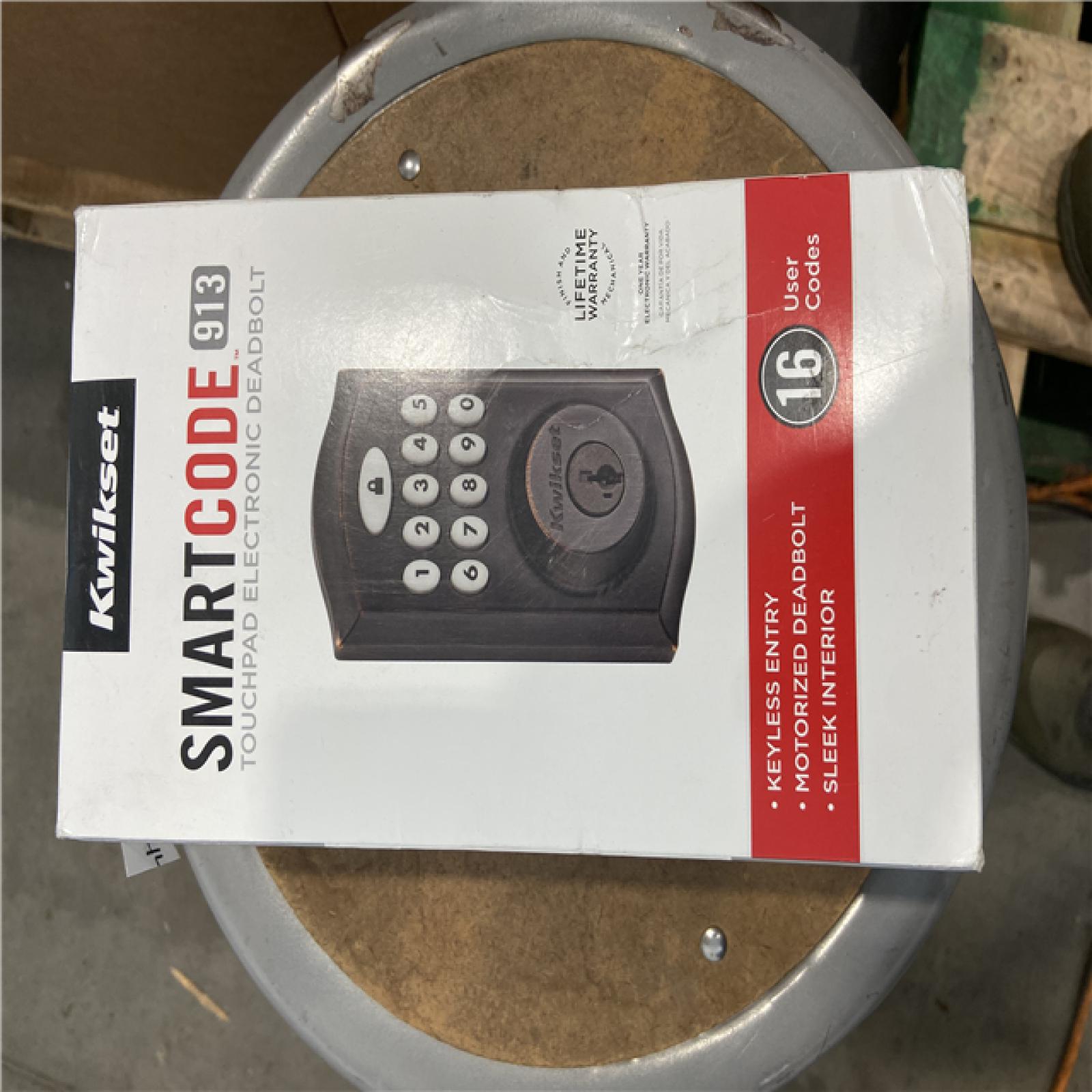NEW! - Kwikset 99130-003 SmartCode 913 Non-Connected Keyless Entry Electronic Keypad Deadbolt Door Lock Featuring SmartKey Security