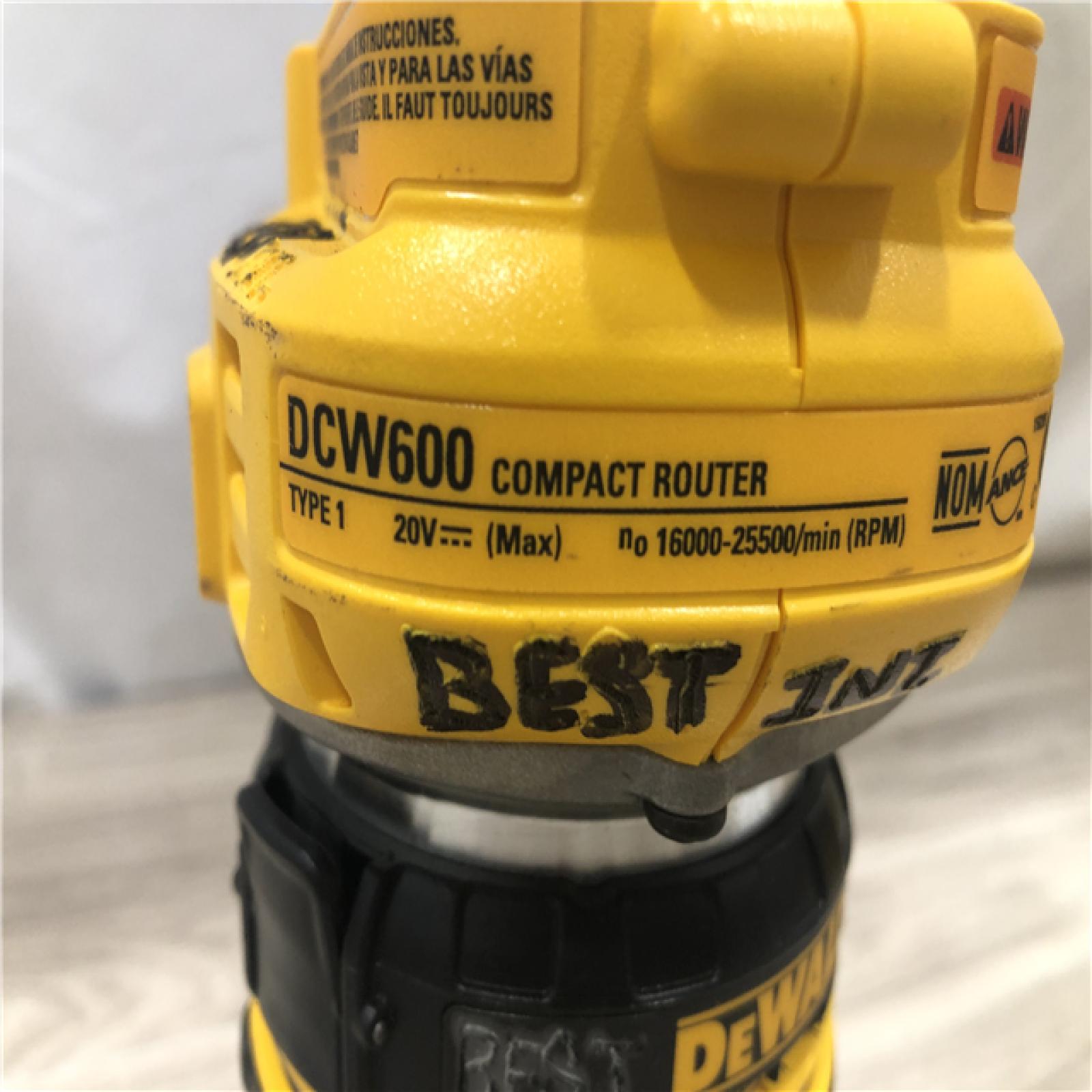 AS-IS Dewalt 20V MAX XR Cordless Compact Router (Tool Only)