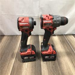 AS-IS Milwaukee FUEL 18V Lithium-Ion Brushless Cordless Hammer Drill and Impact Driver Combo Kit