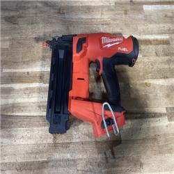 Houston Location AS-IS Milwaukee FUEL 18-Volt Lithium-Ion Brushless Cordless Gen II 18-Gauge Brad Nailer (Tool-Only)