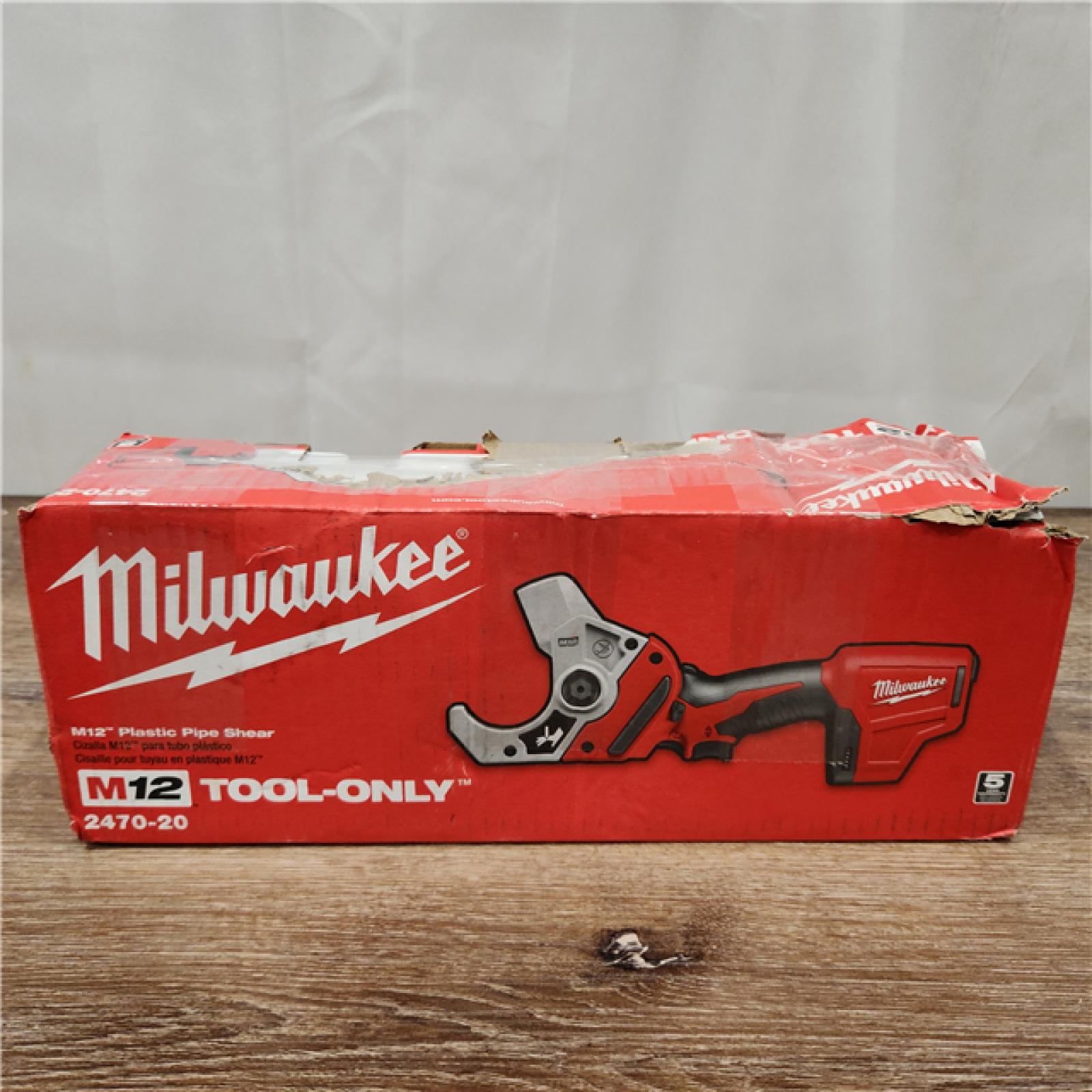 AS-IS Milwaukee M12 12-Volt Lithium-Ion Cordless PVC Pipe Shear (Tool-Only)