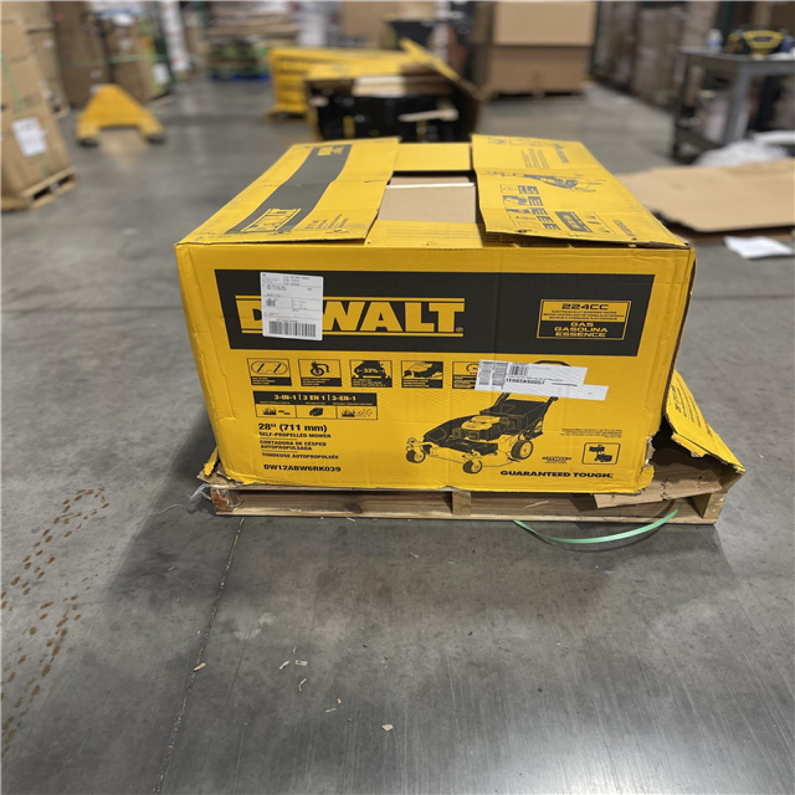 DALLAS LOCATION- NEW!- DEWALT 28 in. 224cc E-GOV Engine 3-in-1 Gas RWD Self-Propelled Lawn Mower