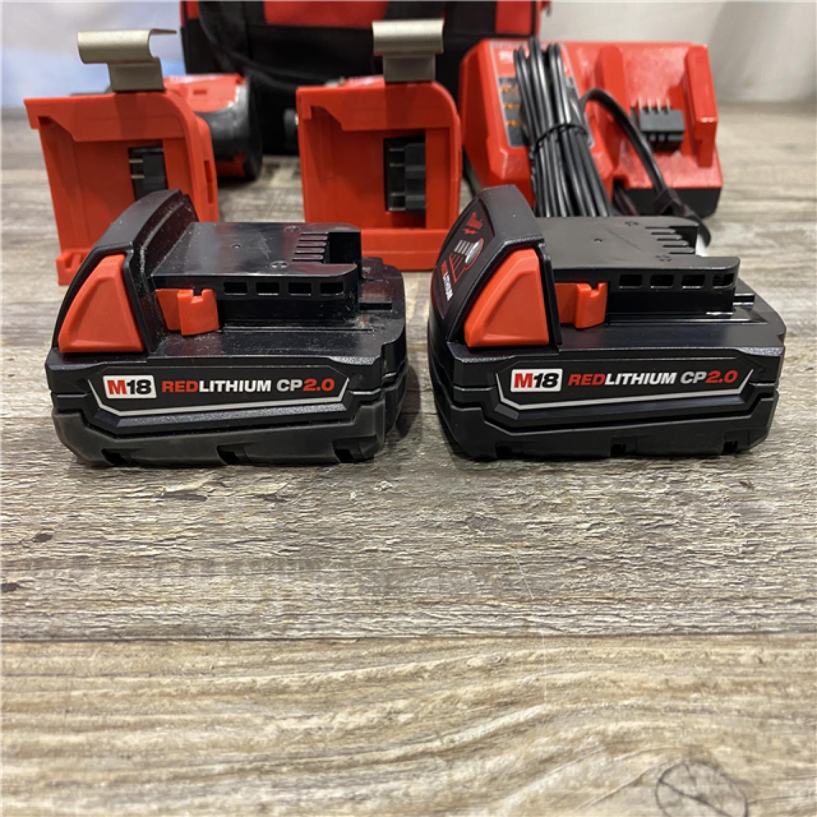 AS-IS Milwaukee 18V Lithium-Ion Brushless Cordless Compact Drill/Impact Combo Kit