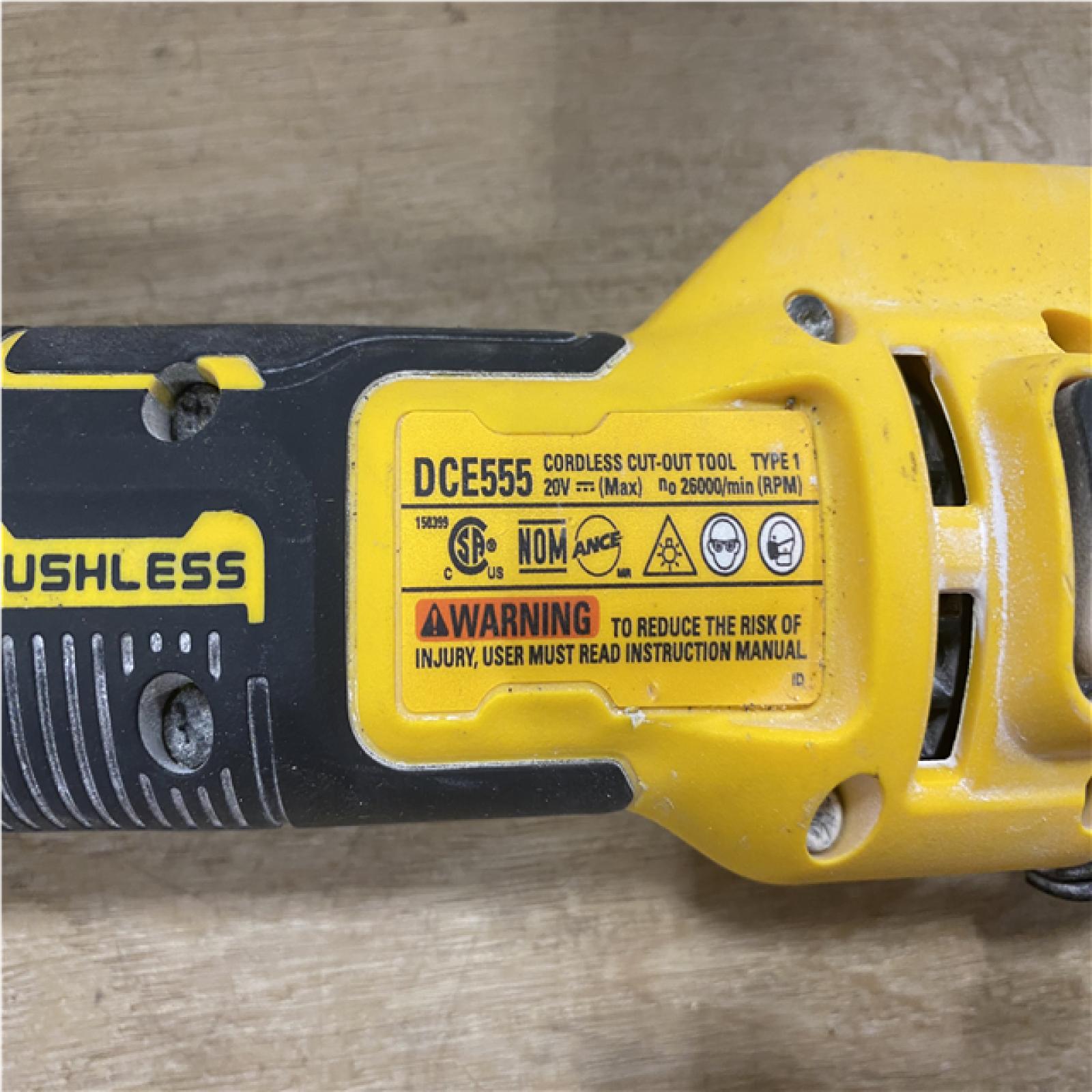AS-IS DEWALT XR 20V Lithium-Ion Cordless Rotary Drywall Cut-Out Tool (Tool Only)