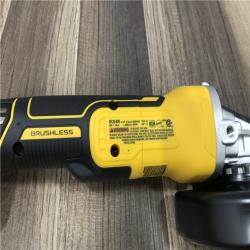 AS-IS DEWALT 20V MAX XR Cordless Brushless 4.5 in. Slide Switch Small Angle Grinder with Kickback Brake (Tool Only)