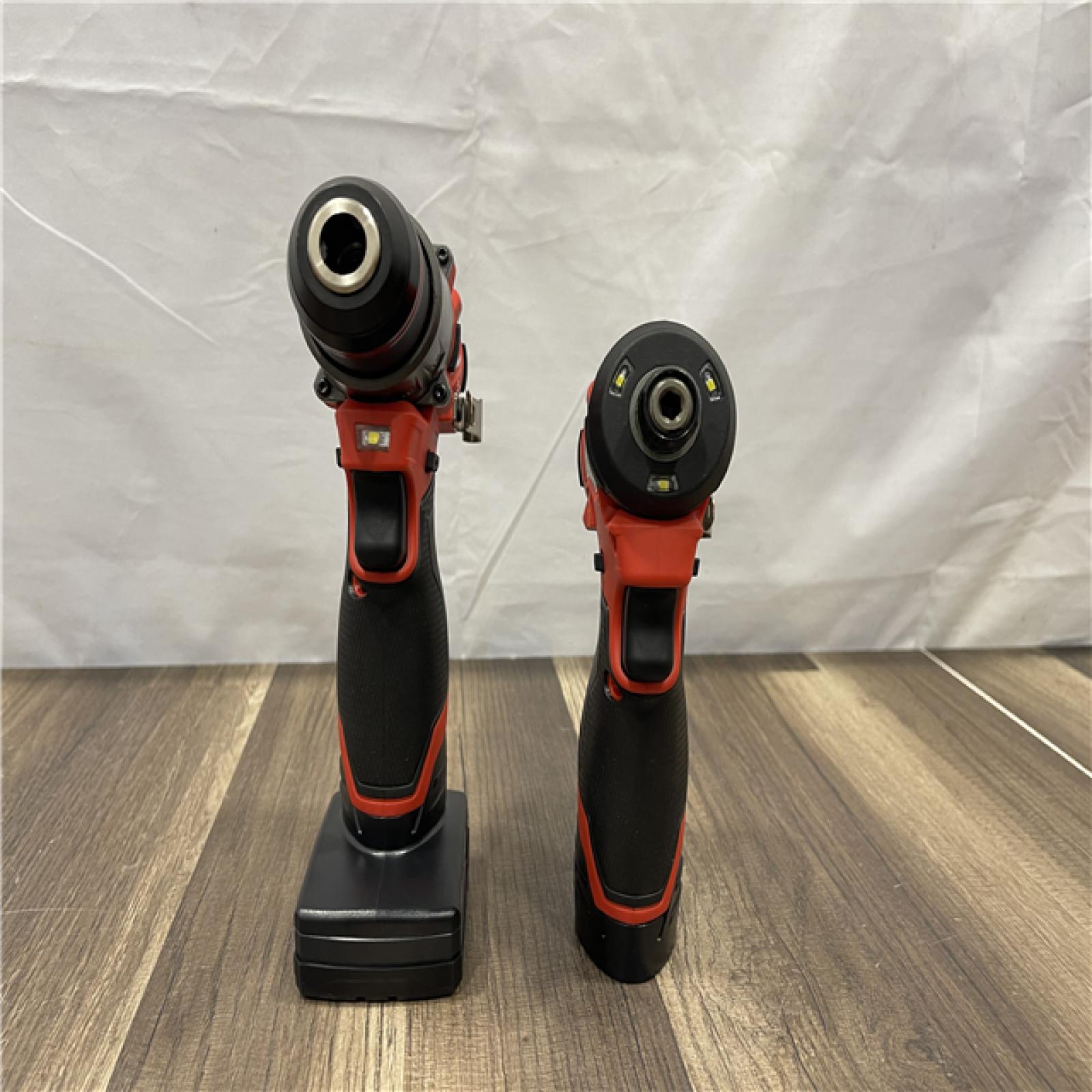 AS-IS- Milwaukee 12V Brushless Hammer Drill and Impact Driver Combo Kit