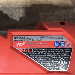 Houston Location AS-IS Milwaukee FUEL 18-Volt Lithium-Ion Brushless Cordless Gen II 18-Gauge Brad Nailer (Tool-Only)