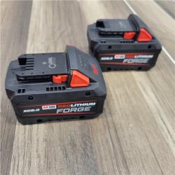 AS-IS  Milwaukee Kit with Two XC 8.0 Ah Battery and Dual Bay Rapid Charger