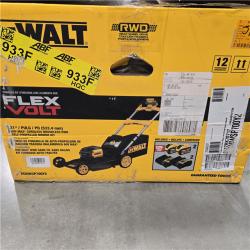 LIKE NEW- FLEXVOLT 2x60V MAX 21 in. Cordless Battery Powered Self Propelled Lawn Mower Kit with  12.0 Ah Batteries and Chargers