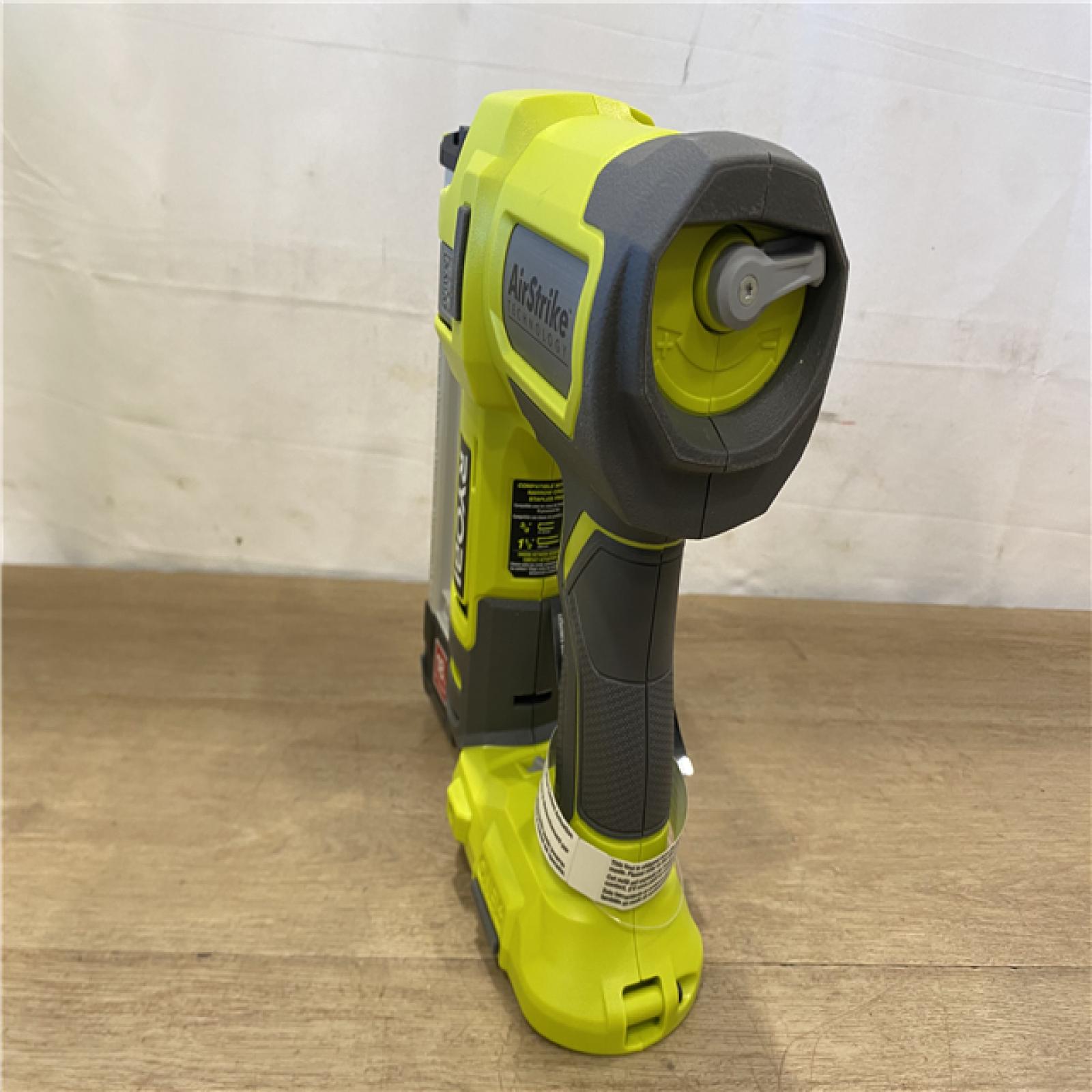 AS-IS RYOBI ONE+ 18V 18-Gauge Cordless AirStrike Narrow Crown Stapler (Tool Only)
