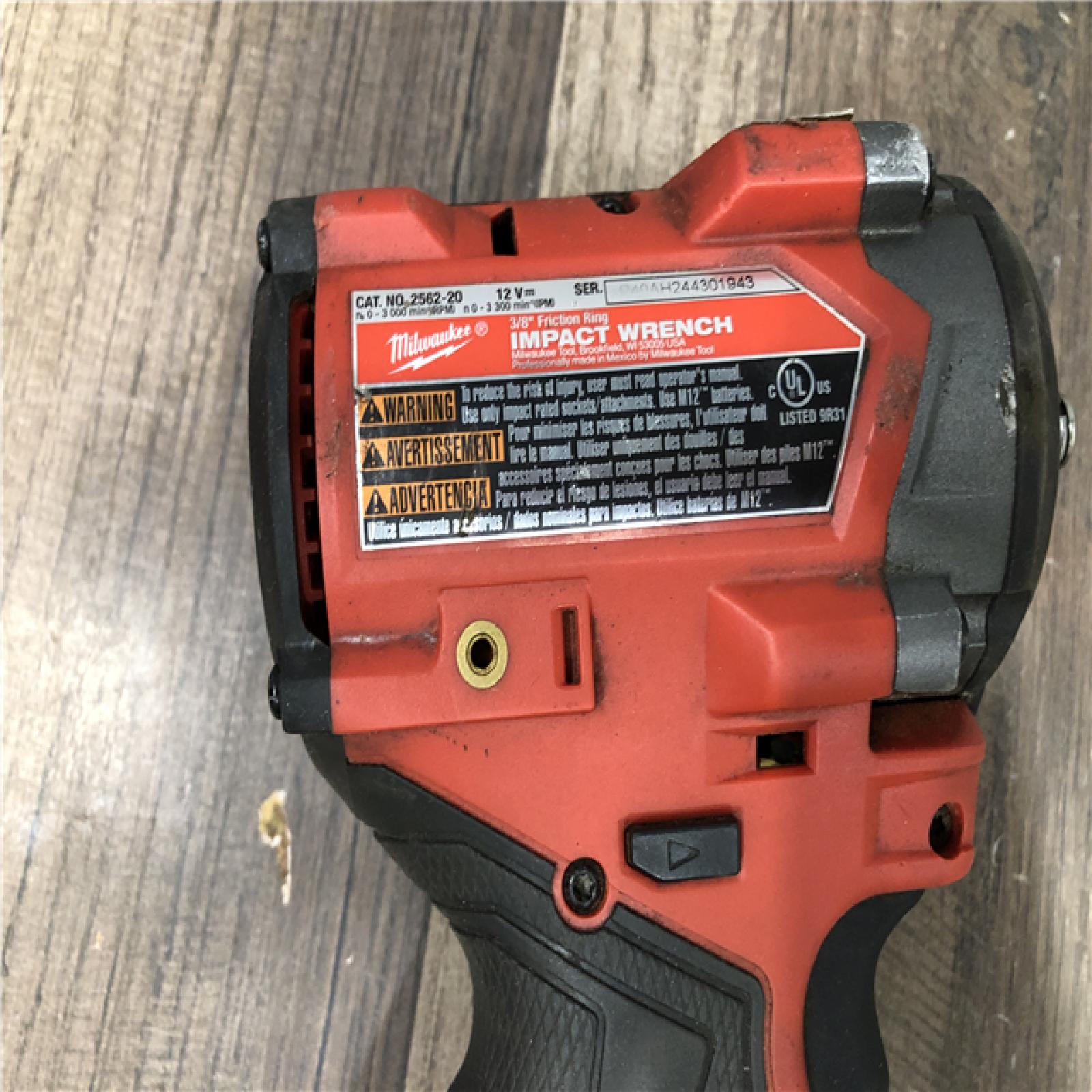 AS-IS M12 FUEL 12V Lithium-Ion Brushless Cordless Stubby 3/8 in. Impact Wrench (Tool-Only)