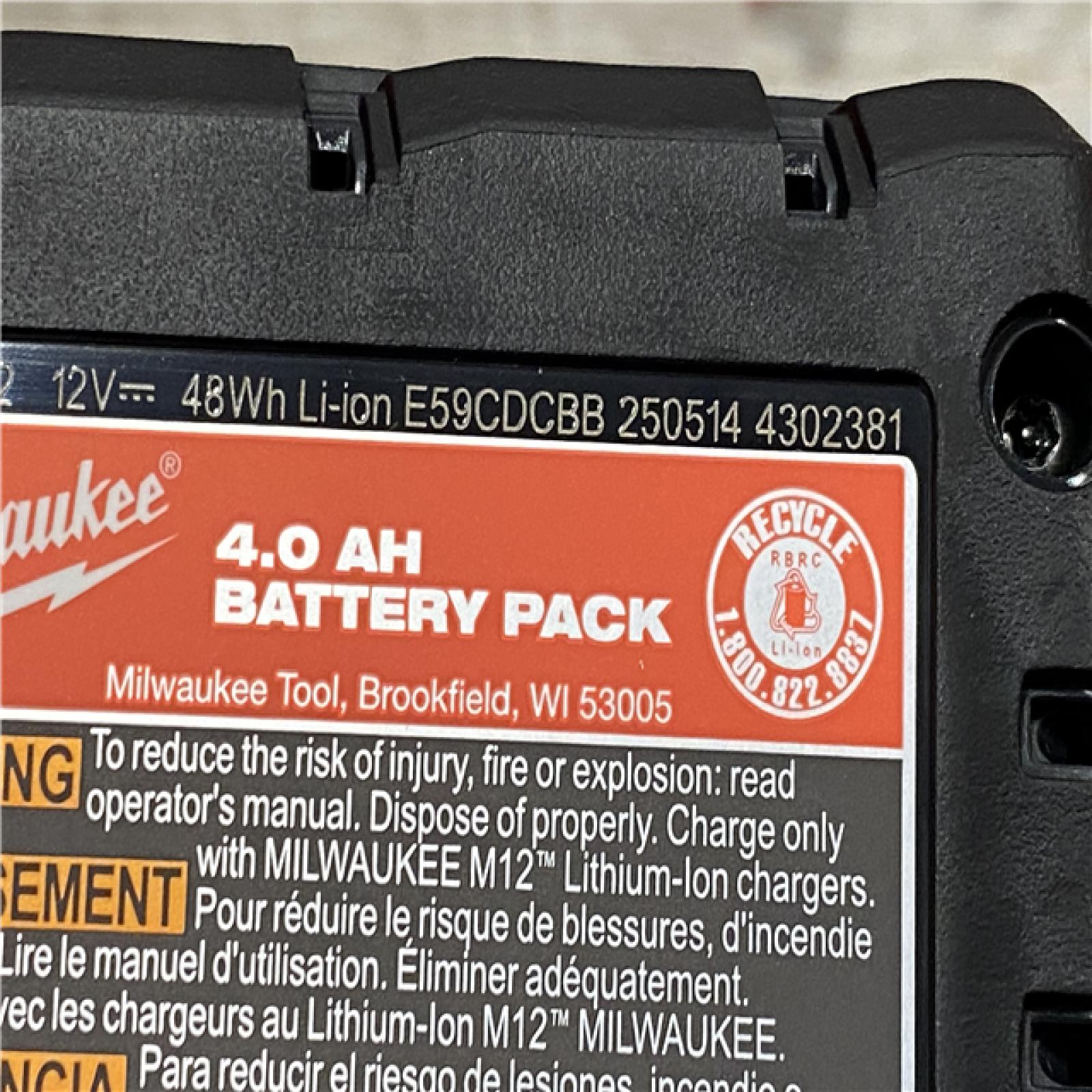 AS-IS Milwaukee FUEL 12-Volt Lithium-Ion Brushless Cordless Hammer Drill and Impact Driver Combo Kit