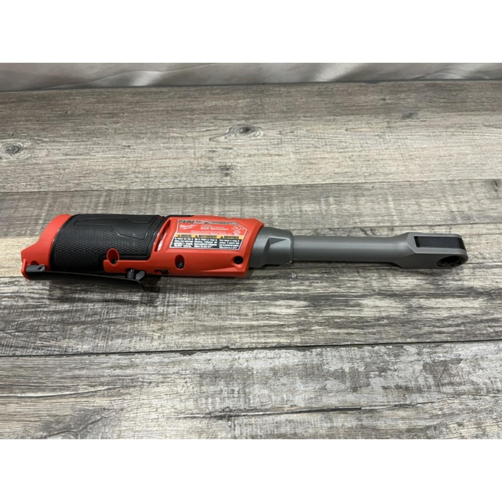 AS-IS Milwaukee FUEL 12V Lithium-Ion Brushless Cordless 1/4 in - 3/8 in Extended Ratchet (Tool-Only)