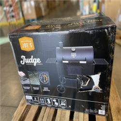 DALLAS LOCATION - OKLAHOMA JOE'S Judge Charcoal Charcoal Smoker and Grill with 540 sq. in. Cooking Area in Black