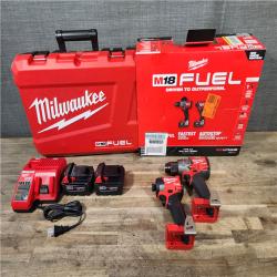 HOUSTON LOCATION - AS-IS (APPEARS LIKE NEW) MILWAUKEE FUEL 18V Lithium-Ion Brushless Cordless Hammer Drill and Impact Driver Combo Kit