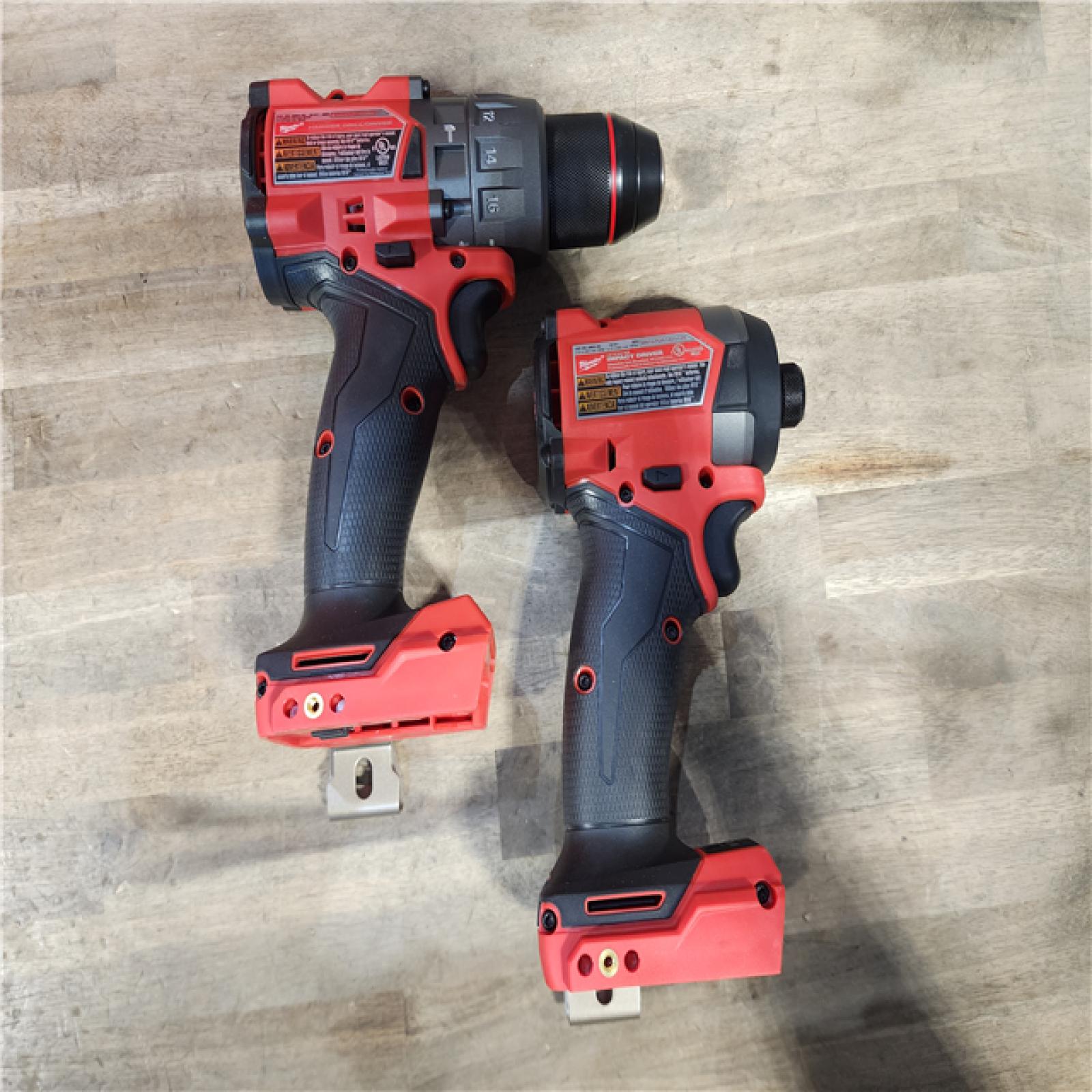 HOUSTON LOCATION - AS-IS MILWAUKEE FUEL 18V Lithium-Ion Brushless Cordless Hammer Drill and Impact Driver Combo Kit