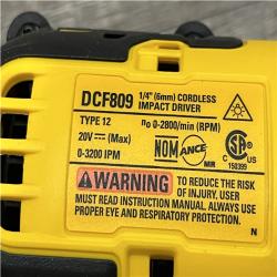 AS-IS DEWALT Atomic 20V Max Lithium-Ion Brushless Cordless Compact 1/4 in. Impact Driver Kit