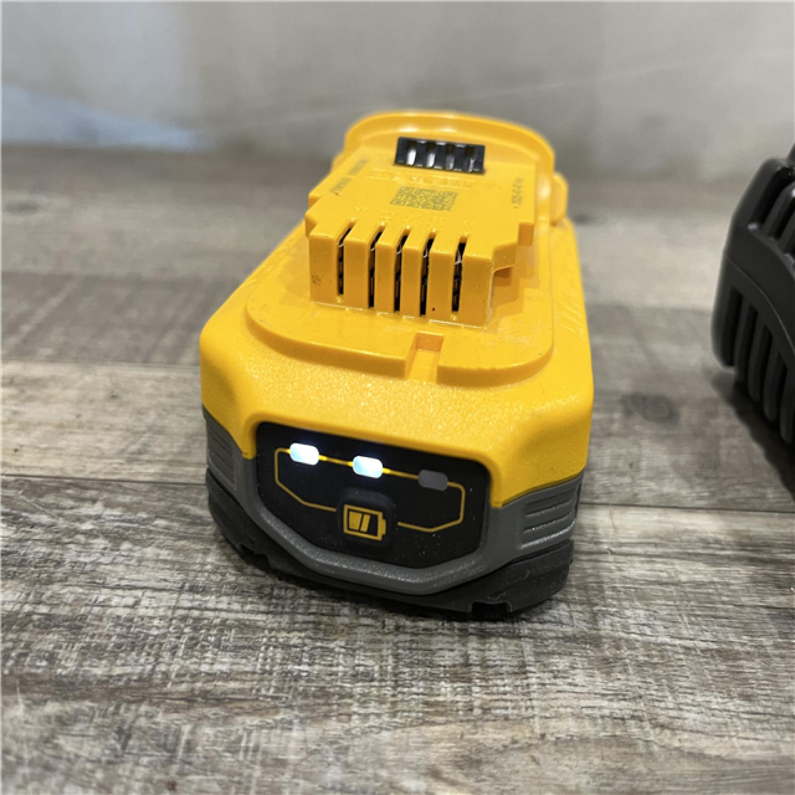 AS-IS DEWALT 20V MAX XR POWERSTACK Lithium-Ion Battery Starter Kit with 3.5Ah Battery and Charger