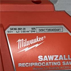 AS-IS Milwaukee 18V Lithium-Ion Cordless SAWZALL Reciprocating Saw (Tool-Only)