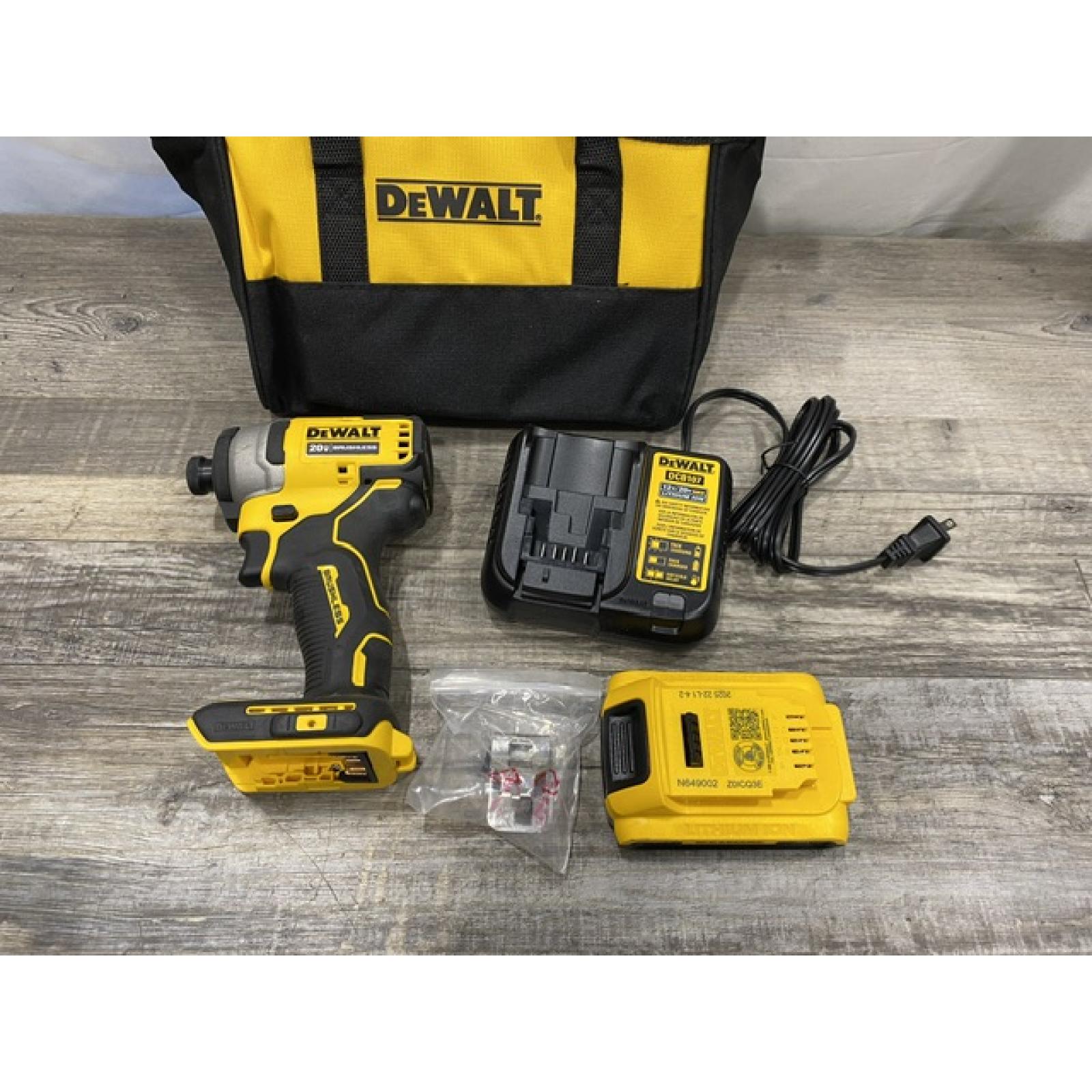 AS-IS DEWALT Atomic 20V Max Lithium-Ion Brushless Cordless Compact 1/4 in. Impact Driver Kit