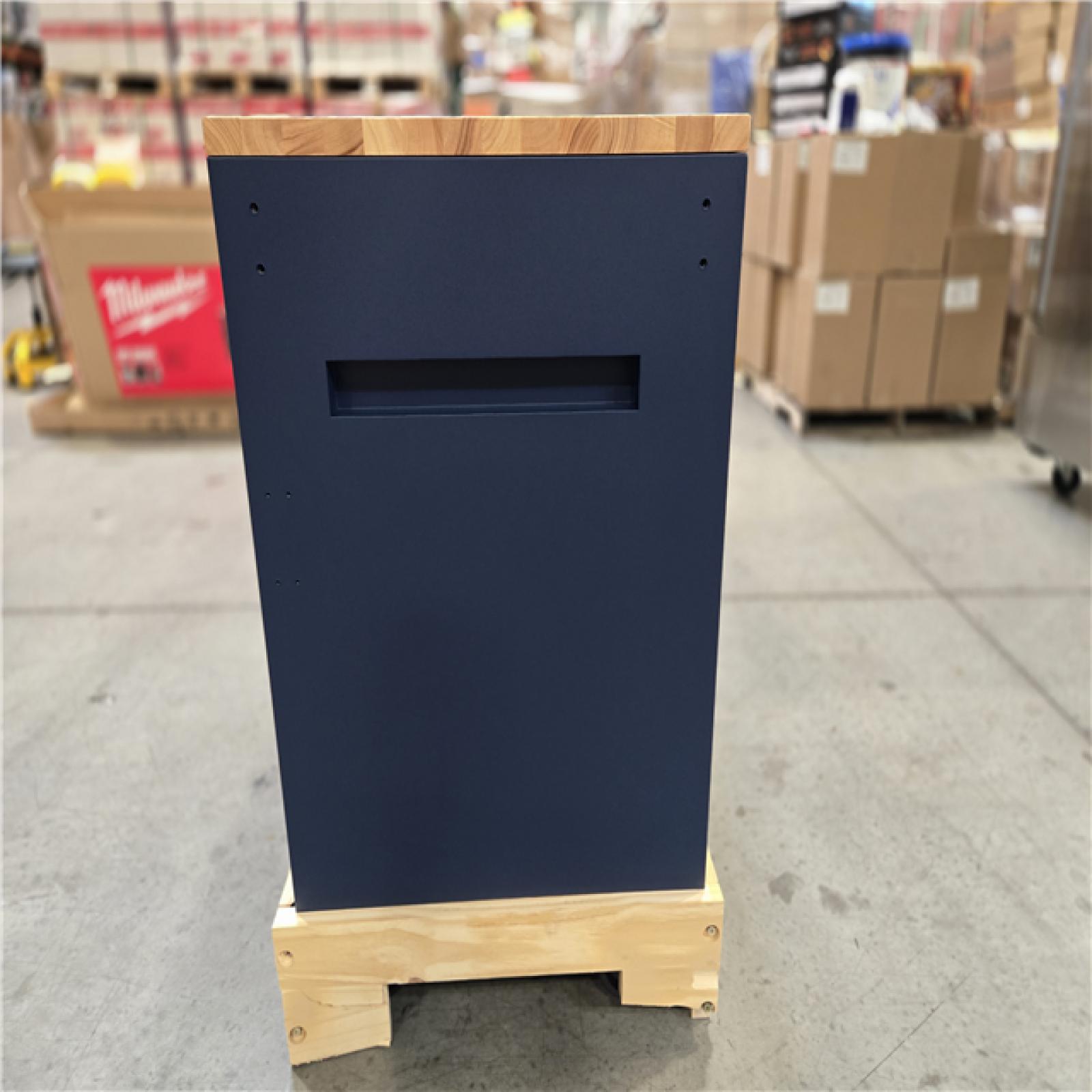 DALLAS LOCATION- HUSKY Tool Storage Heavy Duty 84 in. W x 24 in. D Matte Blue Mobile Workbench Cabinet