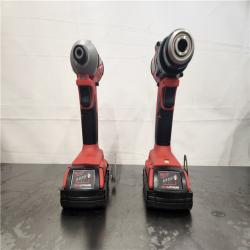 AS-IS- Milwaukee 18V Lithium-Ion Brushless Cordless Compact Drill/Impact Combo Kit