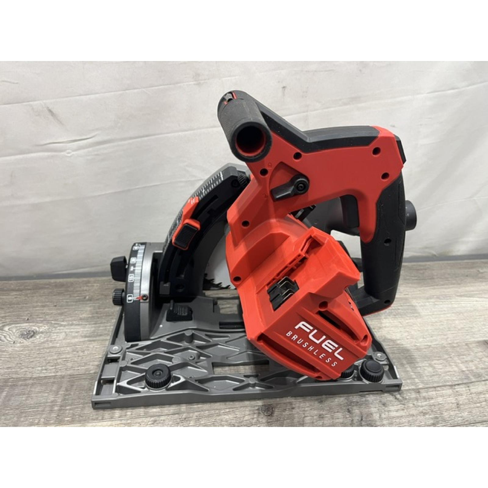 AS-IS Milwaukee FUEL 18V Lithium-Ion Cordless Brushless 6-1/2 in. Plunge Cut Track Saw (Tool-Only)