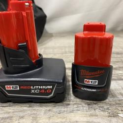 AS-IS Milwaukee FUEL 12-Volt Lithium-Ion Brushless Cordless Hammer Drill and Impact Driver Combo Kit