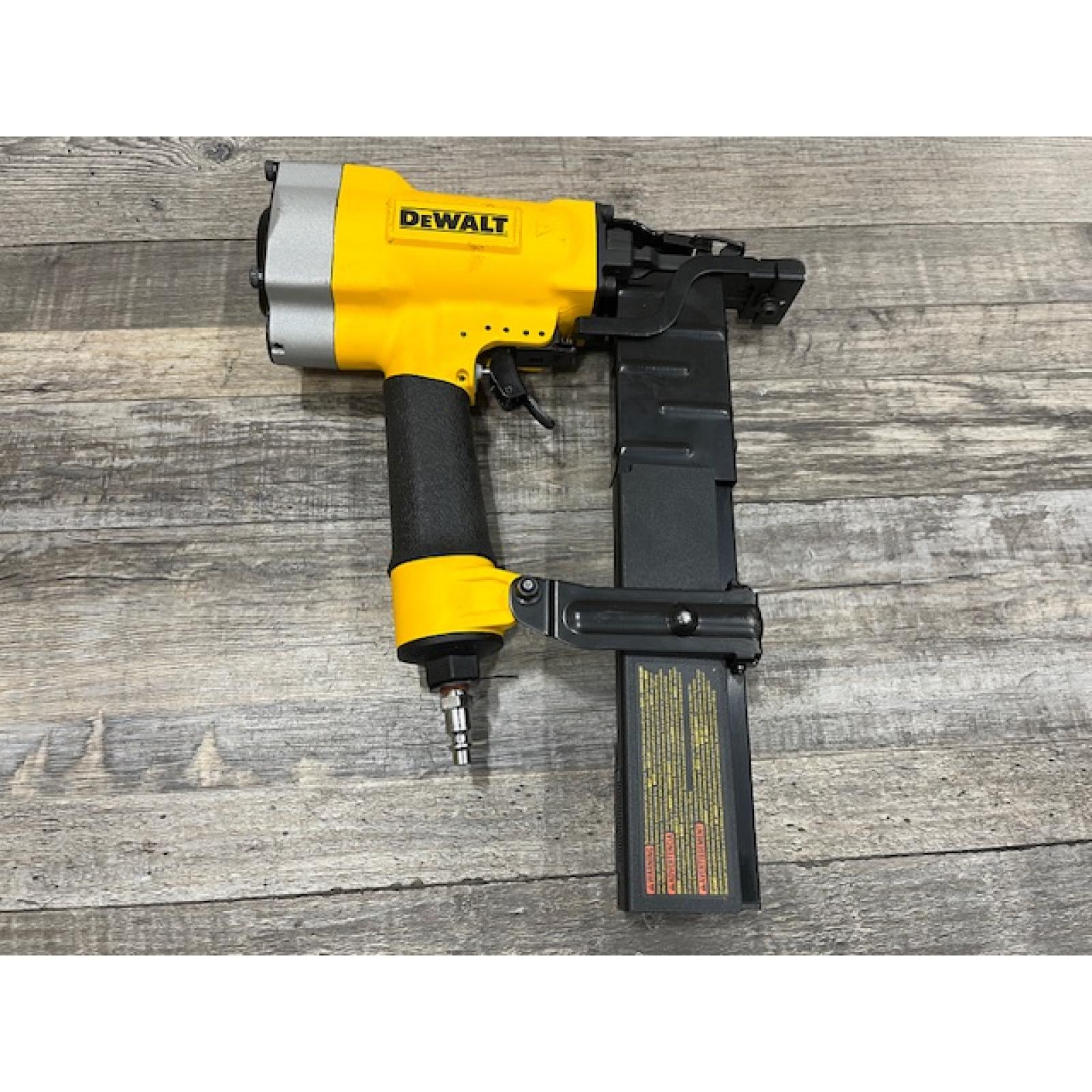 AS-IS DEWALT Corded Pneumatic 16-Gauge 1 in. Crown Lathing Stapler