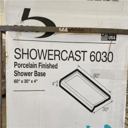 Phoenix Location New Bootz Industries Aloha ShowerCast 60 in. L x 30 in. W Alcove Shower Pan Base in White Pallet (8-Total)