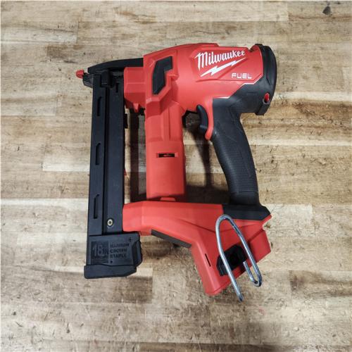 HOUSTON LOCATION - AS - IS Milwaukee FUEL 18-Volt Lithium-Ion Brushless Cordless 18-Gauge 1/4 in. Narrow Crown Stapler (Tool-Only)