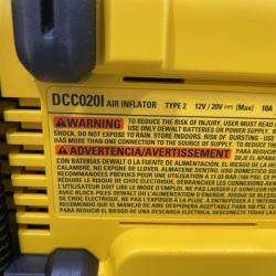 AS-IS DEWALT 20V MAX Cordless Electric Portable Inflator (Tool Only)