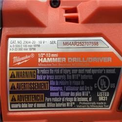 AS-IS Milwaukee FUEL 18V Lithium-Ion Brushless Cordless Hammer Drill and Impact Driver Combo Kit