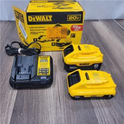 AS-IS  DEWALT 20V MAX Lithium-Ion 6.0Ah and 4.0Ah Battery and Charger Starter Kit